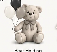 Bear Holding Balloons Prop