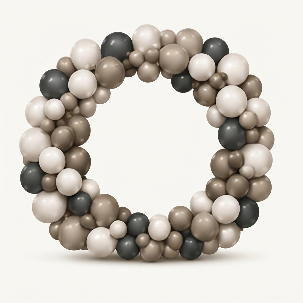 Round Backdrop with Full Garland